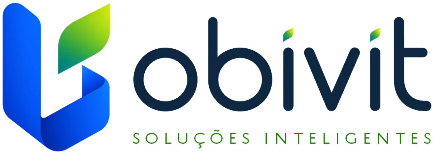 Logo institucional da Obivit destacando soluções inteligentes para condomínios modernos e tecnologia para condomínios.
